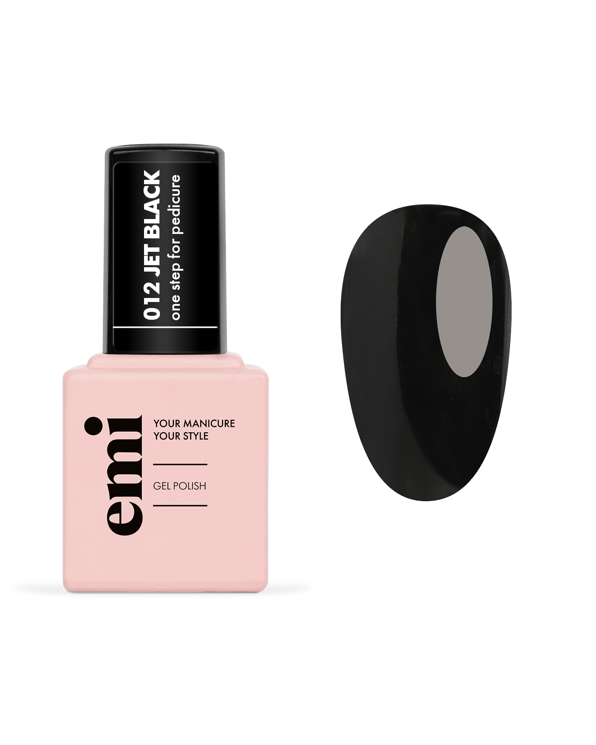 Купить E.MiLac for pedicure Угольно-черный №12, 9 мл в официальном магазине EMI с доставкой по России