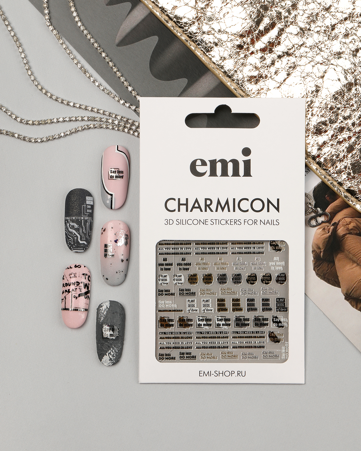 Купить Charmicon 3D Silicone Stickers №240 Красота в деталях в официальном магазине EMI с доставкой по России