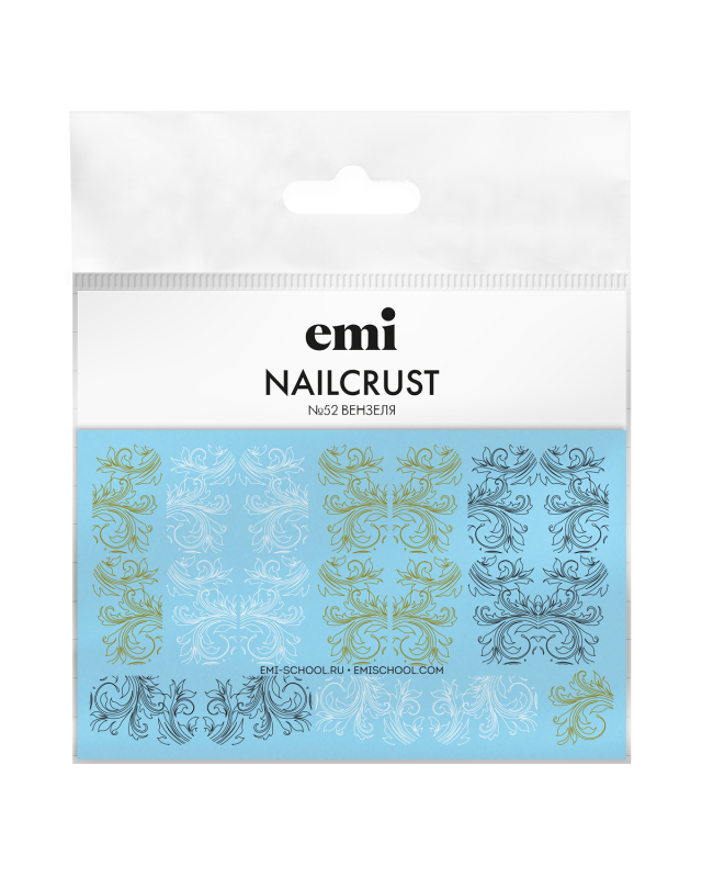 Купить NAILCRUST Трафареты-слайдеры №52 Вензеля в официальном магазине EMI с доставкой по России