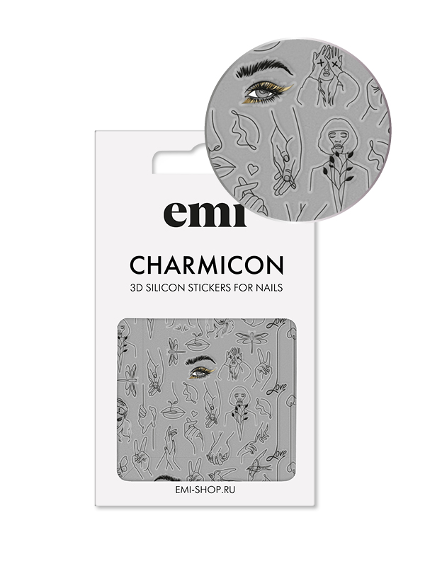 Купить Charmicon 3D Silicone Stickers №173 Силуэты в официальном магазине EMI с доставкой по России