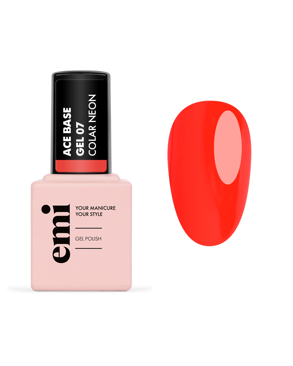 Купить E.MiLac Ace Base Gel №07 Coral Neon, 9 мл в официальном магазине EMI с доставкой по России