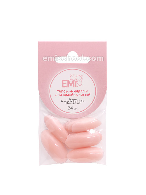 Купить Розовые типсы "Миндаль", 24 шт. в официальном магазине EMI с доставкой по России