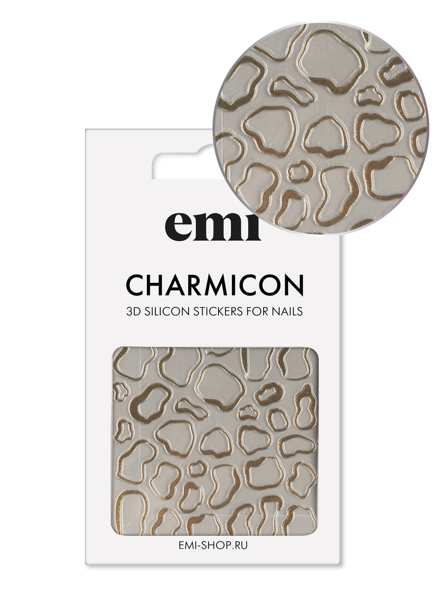 Купить Charmicon 3D Silicone Stickers №238 Золотые разводы в официальном магазине EMI с доставкой по России