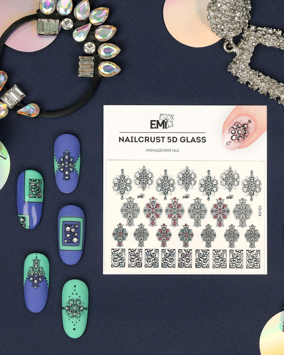 Купить NAILCRUST 5D GLASS Украшения №1 в официальном магазине EMI с доставкой по России