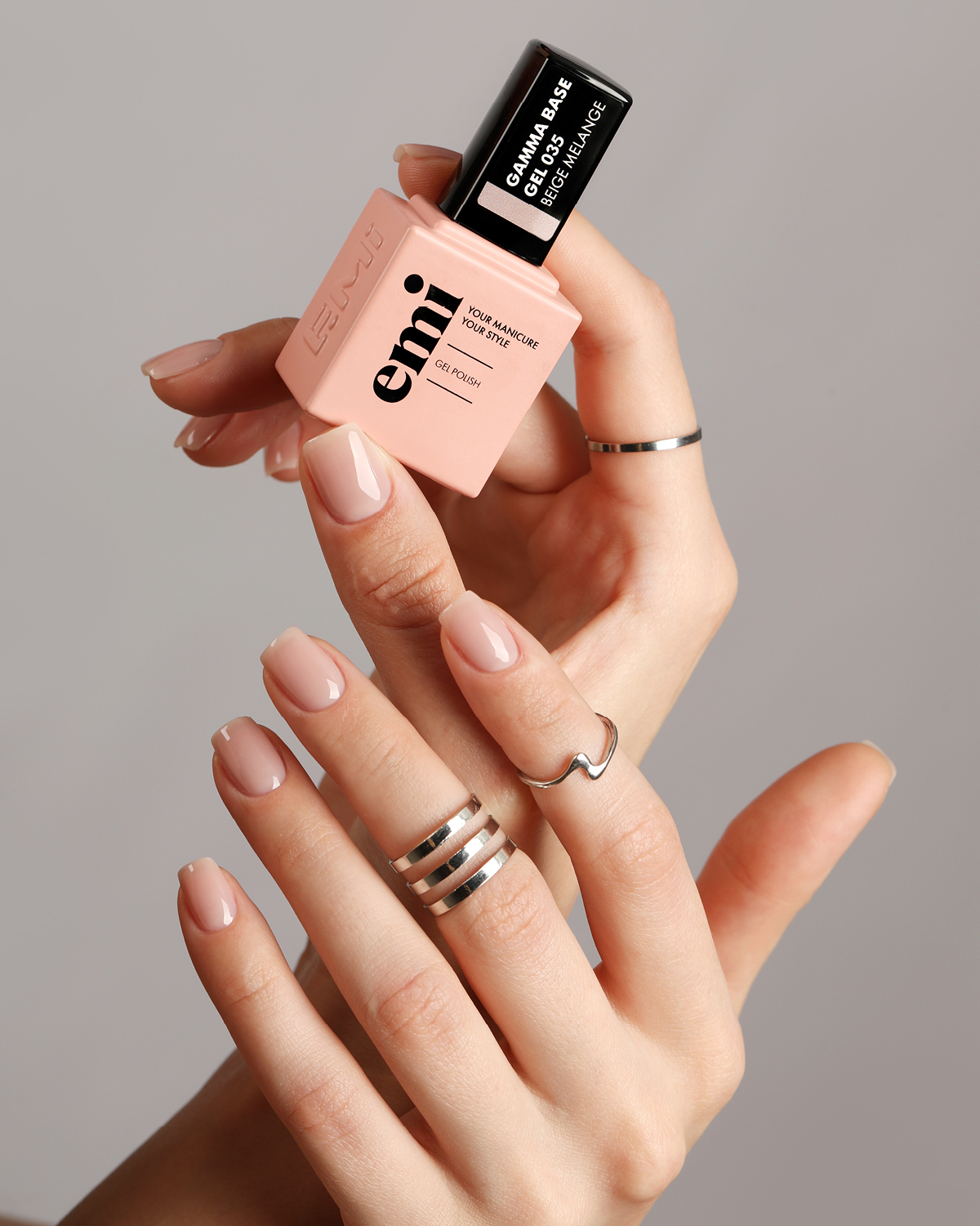 Купить NANO-E.MiLac Gamma Base Gel №035 Beige melange, 15 мл в официальном магазине EMI с доставкой по России
