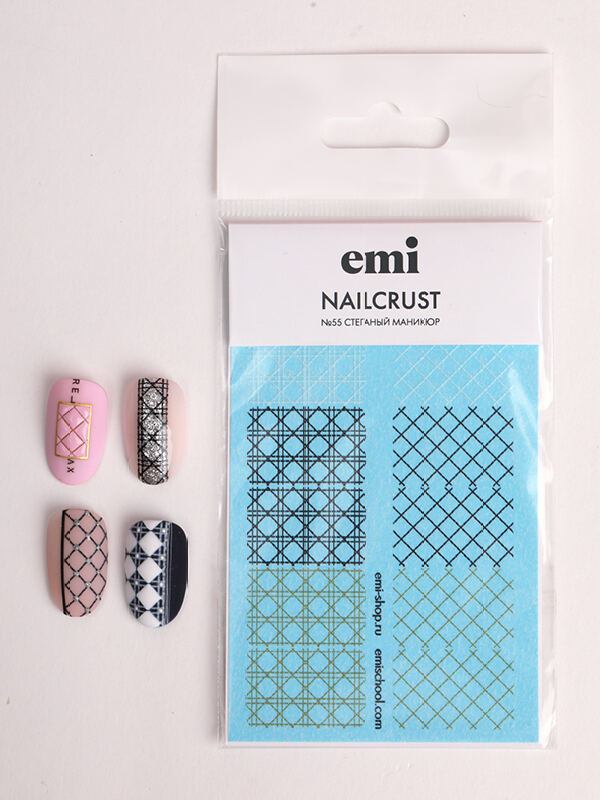 Купить NAILCRUST Трафареты-слайдеры №55 Стеганый маникюр в официальном магазине EMI с доставкой по России