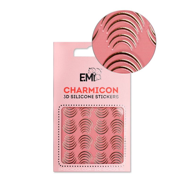 Купить Charmicon 3D Silicone Stickers №115 Лунулы золото в официальном магазине EMI с доставкой по России