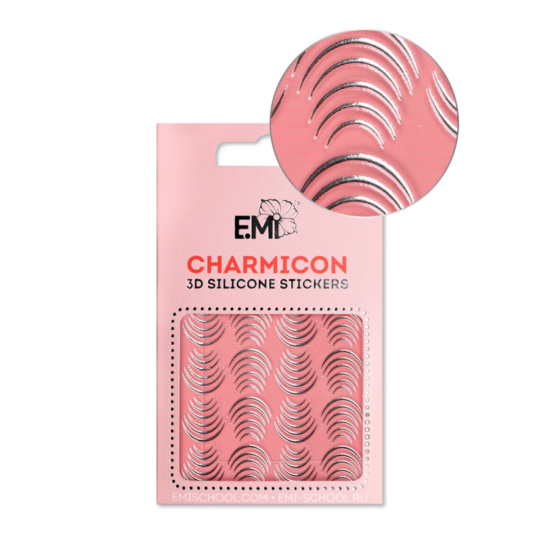 Купить Charmicon 3D Silicone Stickers №116 Лунулы серебро в официальном магазине EMI с доставкой по России