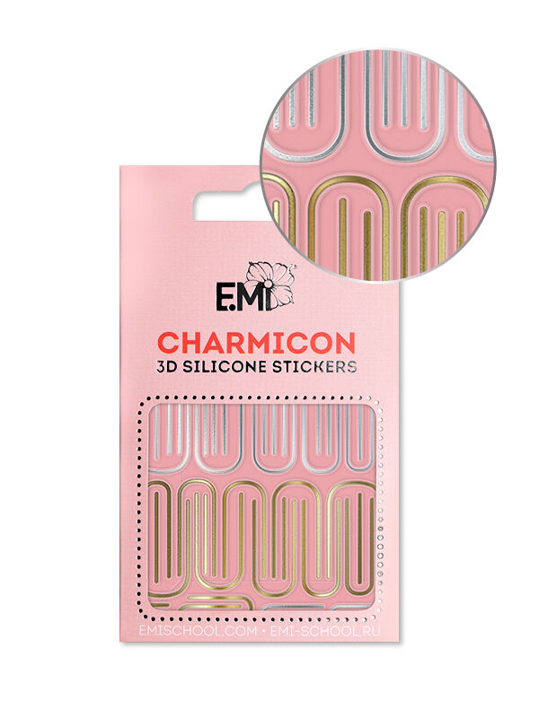 Купить Charmicon 3D Silicone Stickers №147 Изогнутые линии в официальном магазине EMI с доставкой по России
