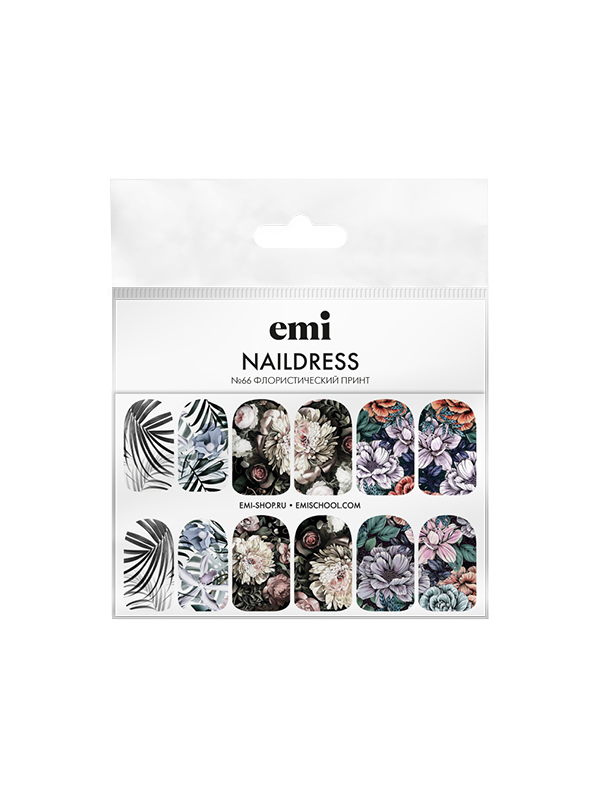 Купить Naildress Slider Design №66 Флористический принт в официальном магазине EMI с доставкой по России
