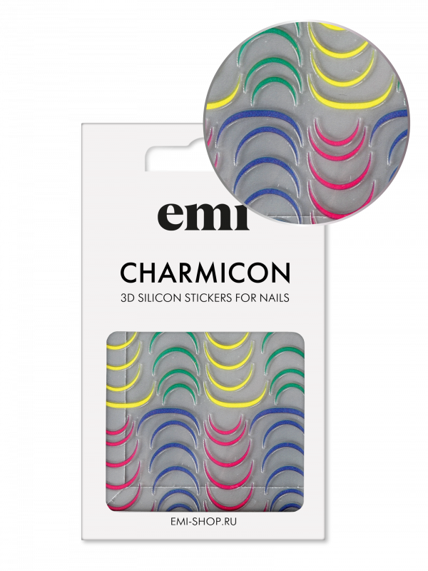 Купить Charmicon 3D Silicone Stickers №205 Яркие лунулы в официальном магазине EMI с доставкой по России