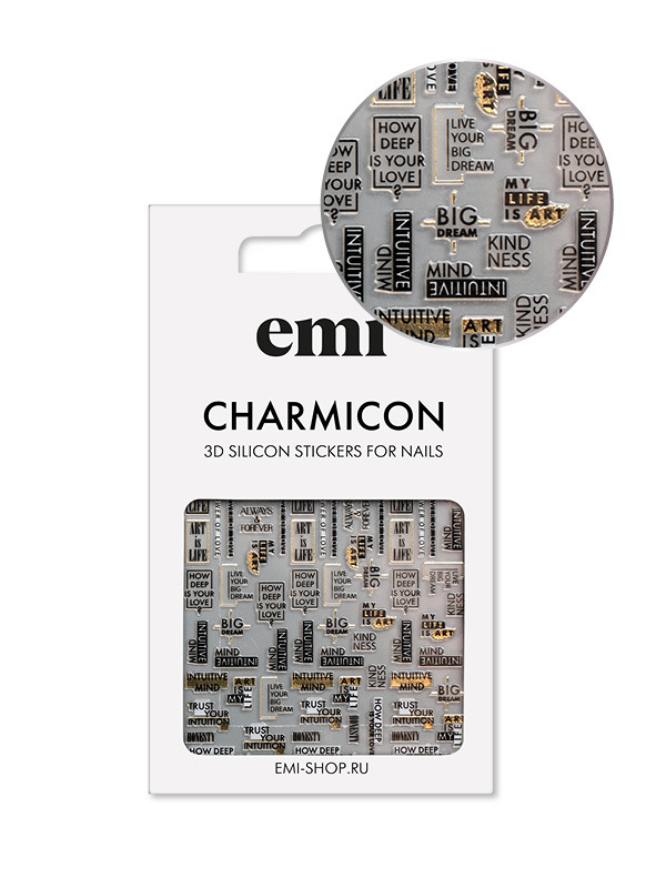Купить Charmicon 3D Silicone Stickers №195 Аrt is Life в официальном магазине EMI с доставкой по России