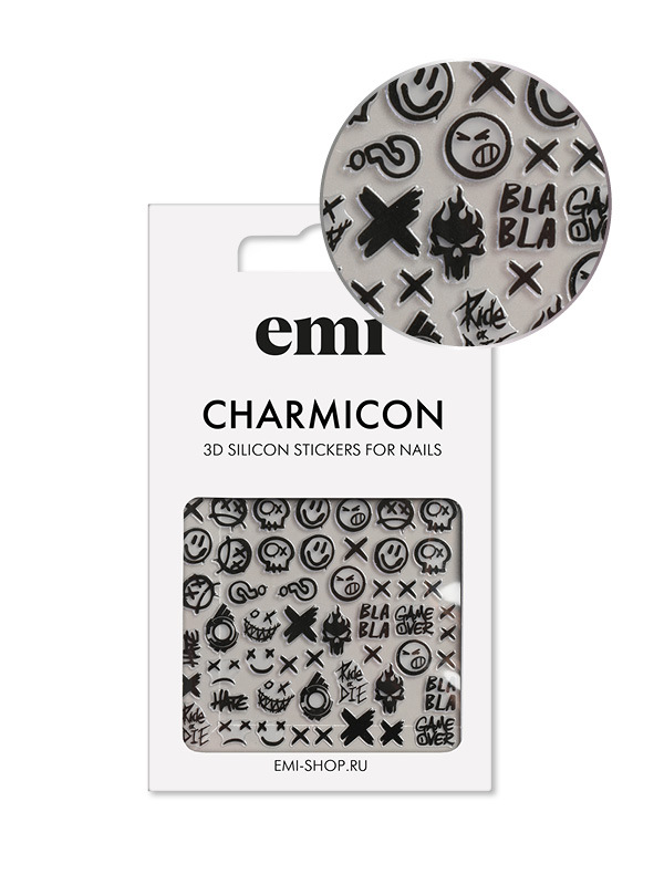 Купить Charmicon 3D Silicone Stickers №181 Смайл в официальном магазине EMI с доставкой по России