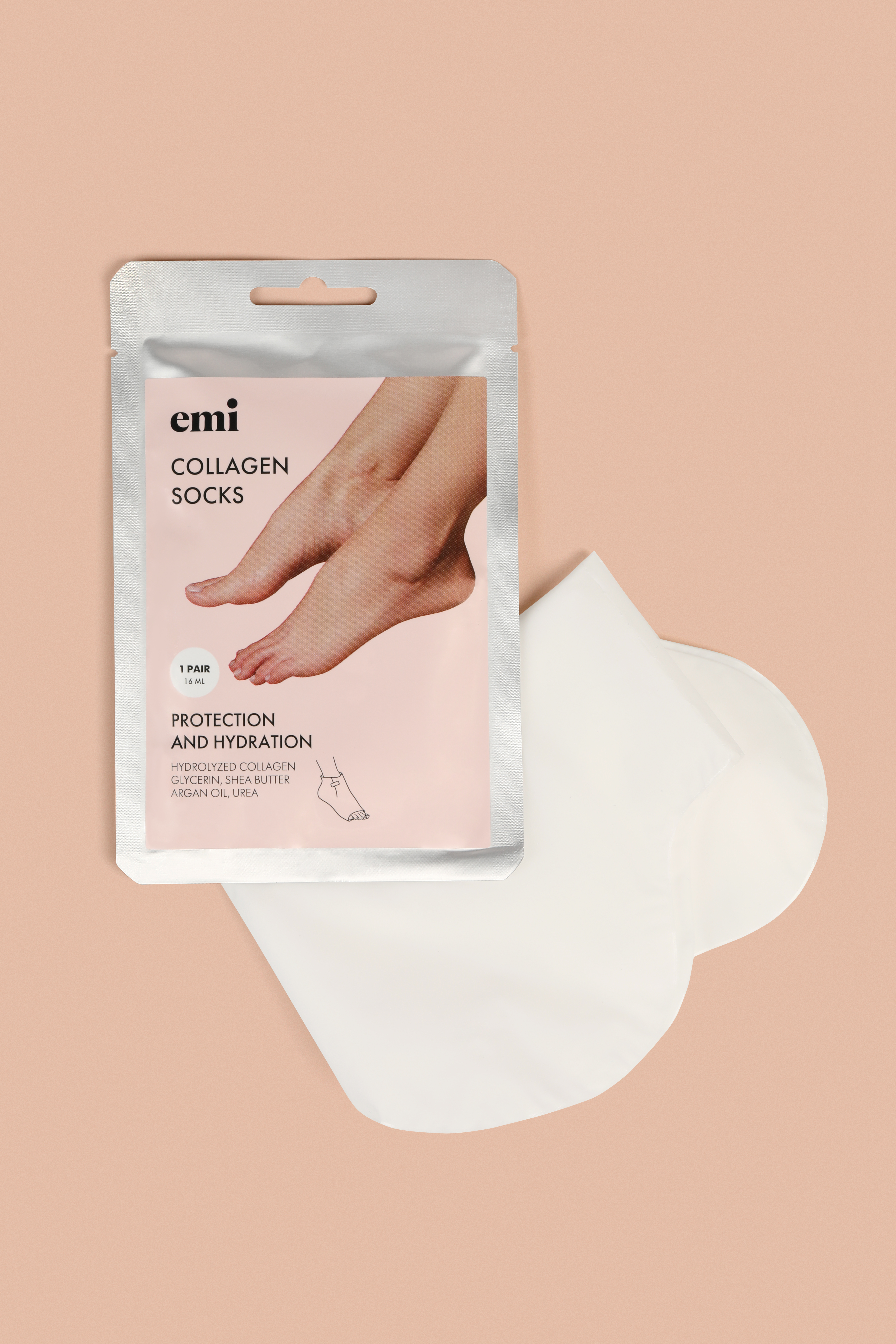 Купить Коллагеновые носки белые, 1 пара в официальном магазине EMI с доставкой по России