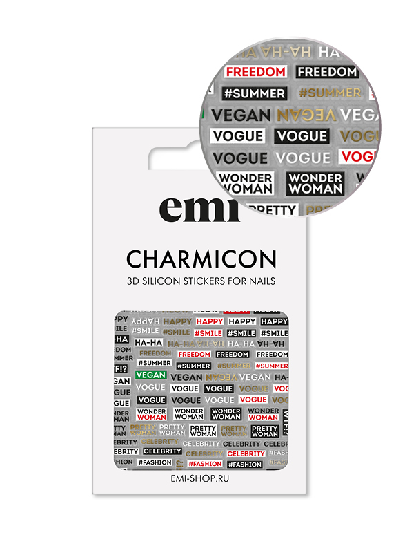 Купить Charmicon 3D Silicone Stickers №179 Фразы в официальном магазине EMI с доставкой по России