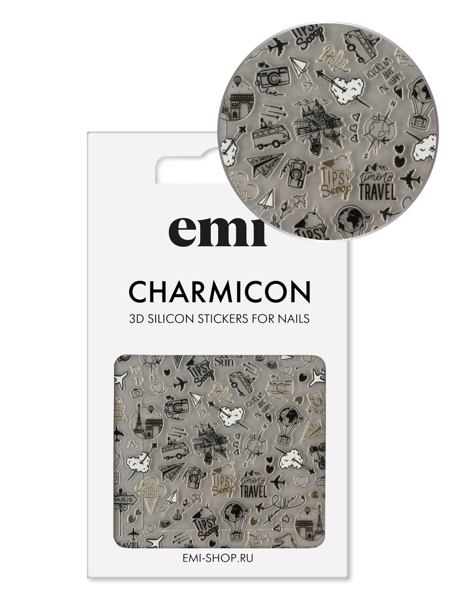 Купить Charmicon 3D Silicone Stickers №232 Путешествия 1 в официальном магазине EMI с доставкой по России