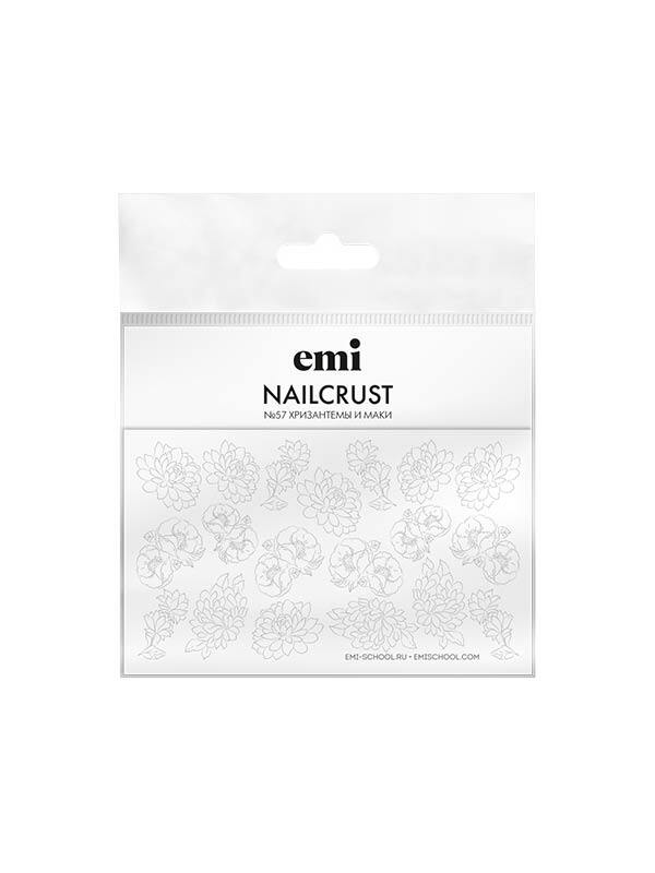 Купить NAILCRUST Трафареты-слайдеры №57 Хризантемы и маки в официальном магазине EMI с доставкой по России