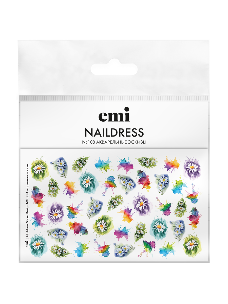 Купить Naildress Slider Design №108 Акварельные эскизы в официальном магазине EMI с доставкой по России