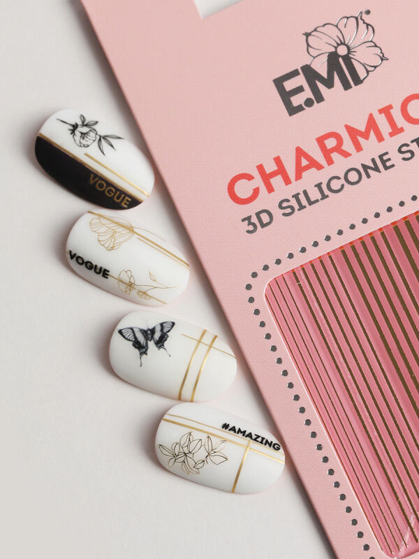 Купить Charmicon 3D Silicone Stickers №117 Линии золото в официальном магазине EMI с доставкой по России