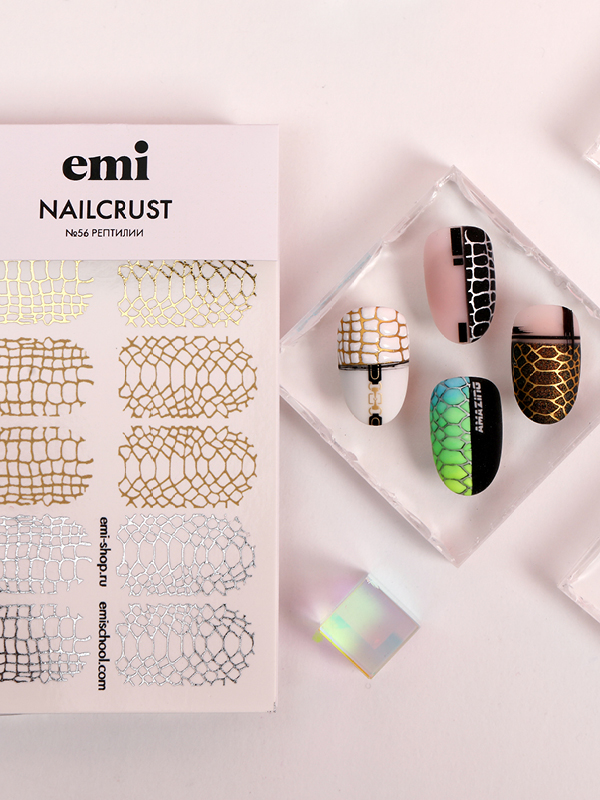 Купить NAILCRUST Трафареты-слайдеры №56 Рептилии в официальном магазине EMI с доставкой по России