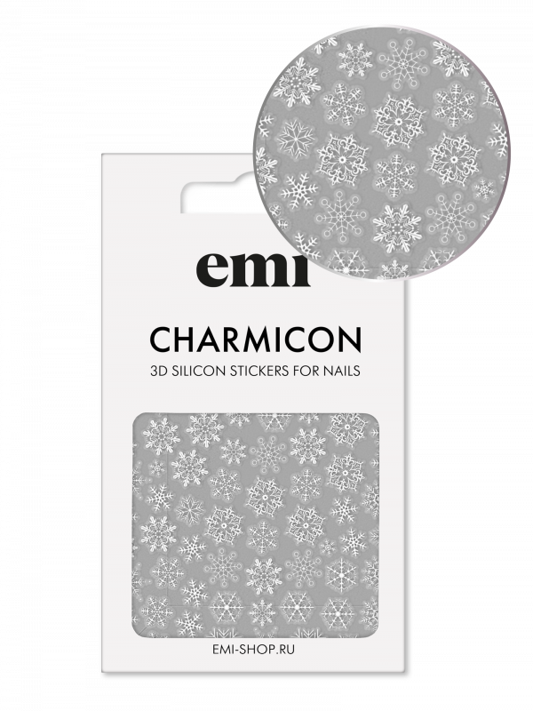 Купить Charmicon 3D Silicone Stickers №150 Снежинки белые в официальном магазине EMI с доставкой по России